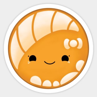 Cute Chibi Kawaii Concha (Pan Dulce Art) Sticker